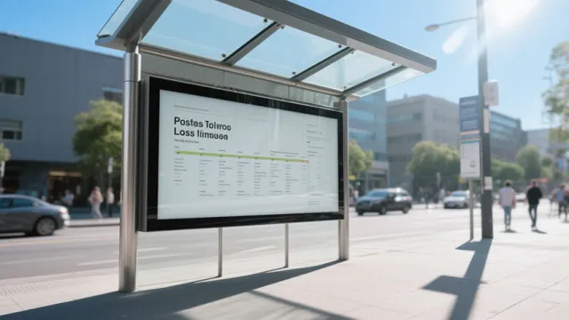 outdoor waterproof high brightness lcd display for bus stop information