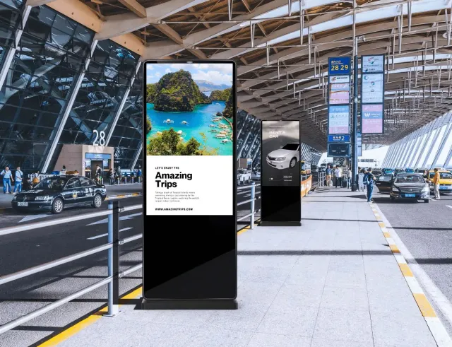 4000 nits 86 inch sunlight readable outdoor digital lcd for kiosk
