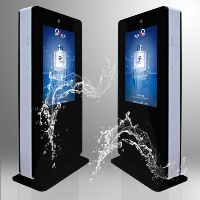 outdoor advertising display kiosk touch screen