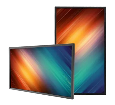 27 inch wall mounted advertising window facing player