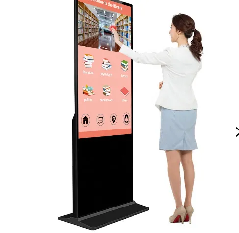 55 inch touch screen floor standing display