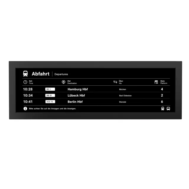 28.6 inch stretched bar lcd 1500 nits ip65