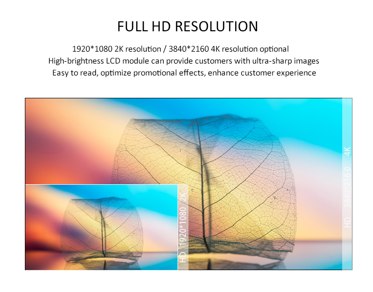 75 inch 2500 nits  high brightness outdoor LCD display panel