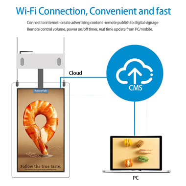 LSC490FN02 dual side window displa wifi