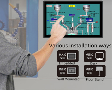 15 inch industrial display with touch