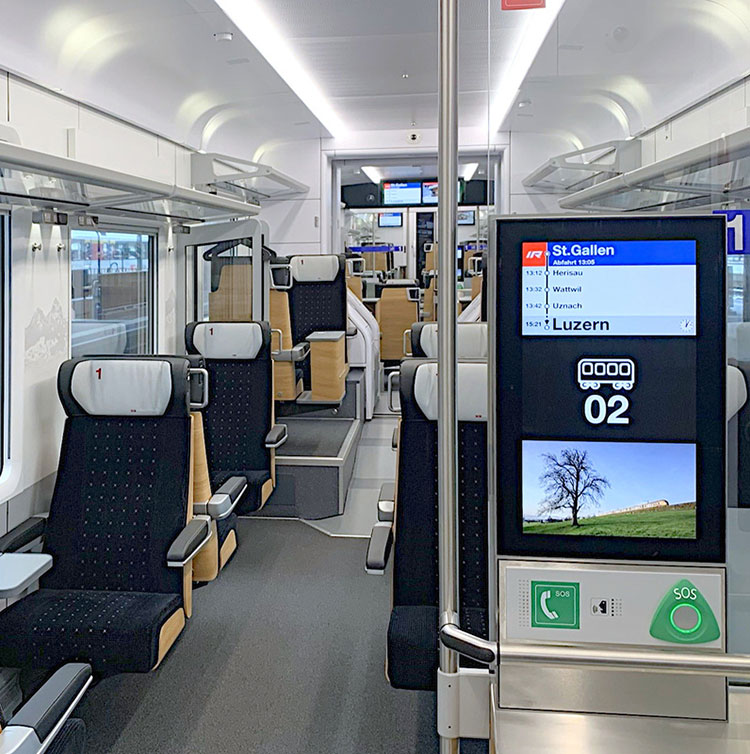 21.5 Inch High Brightness Passenger Information Display